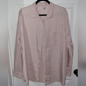 Old Navy Womens Light Pink Button Down Shirt